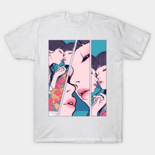 Geisha Lovers and Snake 6901 T-Shirt